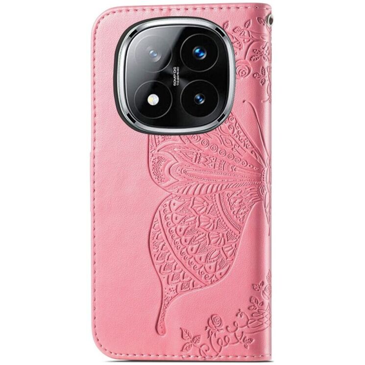 Чехол UniCase Butterfly Pattern для Xiaomi Redmi Note 14 Pro Plus - Pink: фото 5 из 9