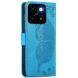Чехол UniCase Butterfly Pattern для ZTE Blade A35 / Blade A55 - Blue (367719L). Фото 5 из 6