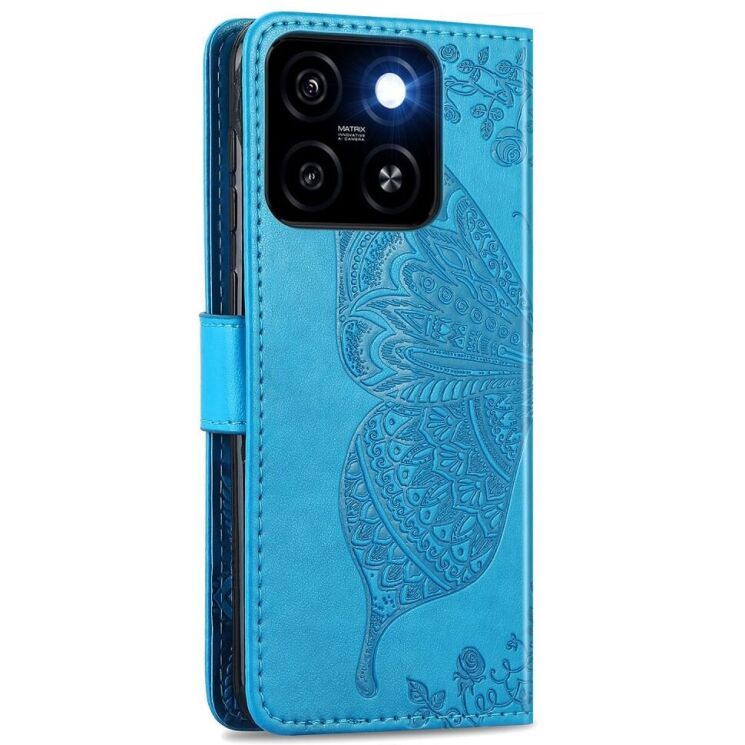 Чехол UniCase Butterfly Pattern для ZTE Blade A35 / Blade A55 - Blue: фото 5 из 6