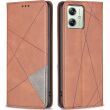 Чехол UniCase Geometric Pattern для Motorola Moto G54 / G54 Power - Brown (340207Z)