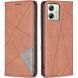 Чехол UniCase Geometric Pattern для Motorola Moto G54 / G54 Power - Brown (340207Z). Фото 1 из 8