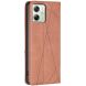 Чехол UniCase Geometric Pattern для Motorola Moto G54 / G54 Power - Brown (340207Z). Фото 3 из 8