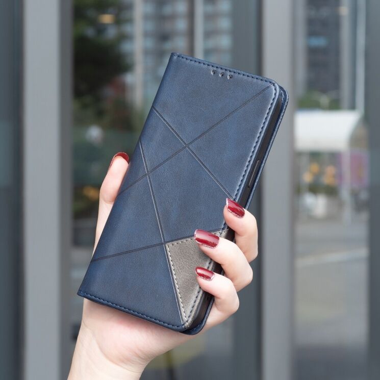 Чохол UniCase Geometric Pattern для Motorola Moto G56 - Blue: фото 6 з 9