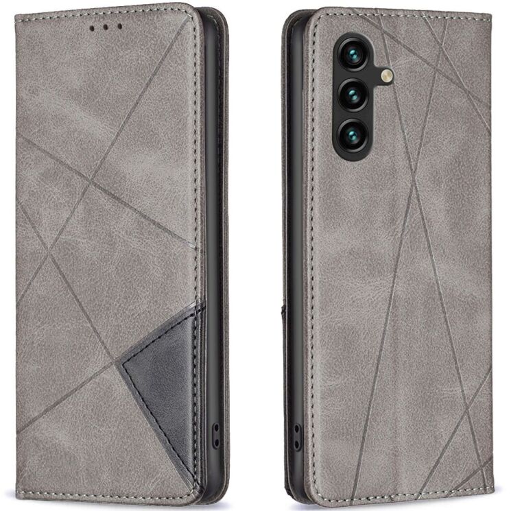 Чехол UniCase Geometric Pattern для Samsung Galaxy S25 FE (S731) - Grey: фото 1 из 9