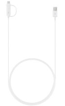 Дата-кабель Samsung Combo Cable (Type-C & Micro USB) EP-DG930DWEGRU - White: фото 1 з 5