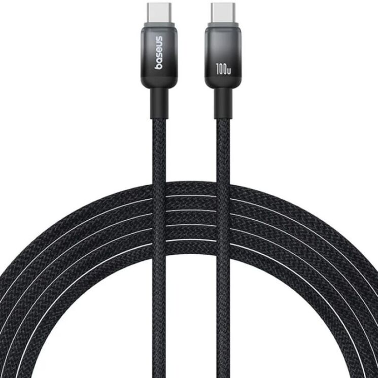 Кабель Baseus Discolor Series Type-C to Type-C (100W, 1m) P10374902 - Cluster Black: фото 1 из 25