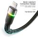 Кабель ESSAGER Colorful LED USB to Lightning (2.4A, 1m) EXCL-XCD01 - Black (896380B). Фото 9 з 10