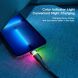Кабель ESSAGER Colorful LED USB to Lightning (2.4A, 1m) EXCL-XCD01 - Black (896380B). Фото 6 з 10
