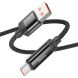 Кабель Hoco U126 Lantern USB to Type-C (5A, 1.2m) - Black (896237B). Фото 2 из 6