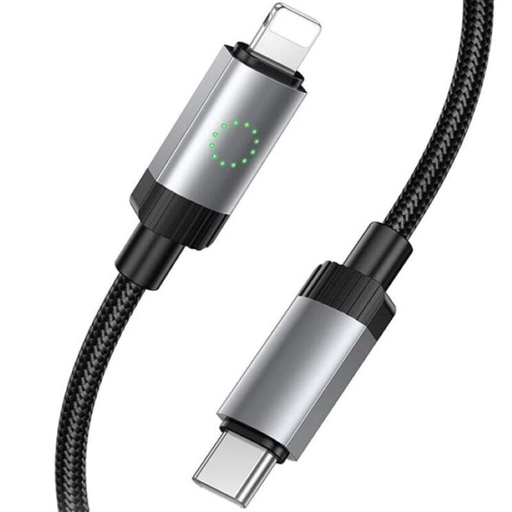 Кабель Hoco X117 Type-C to Lightning 27W (1m) - Black: фото 3 з 7