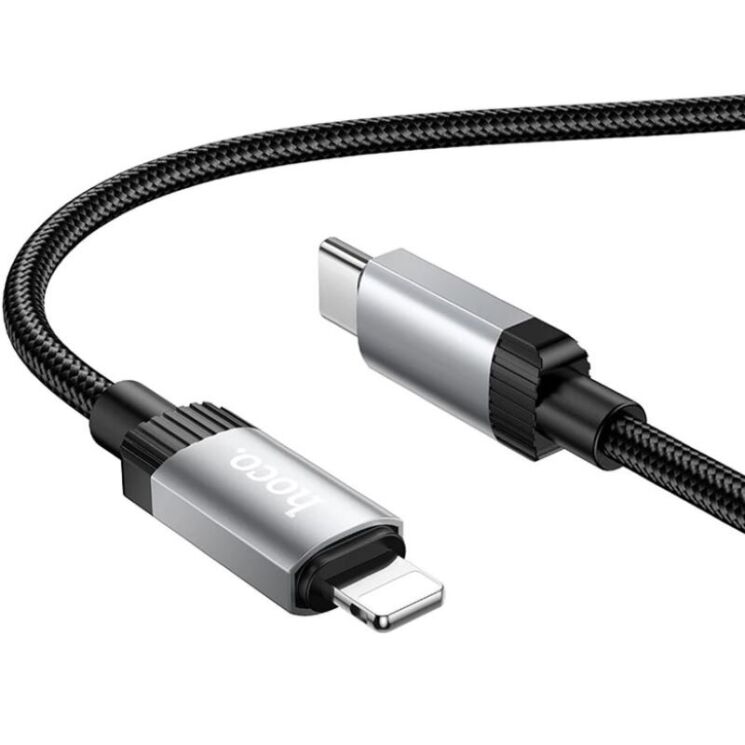 Кабель Hoco X117 Type-C to Lightning 27W (1m) - Black: фото 2 з 7