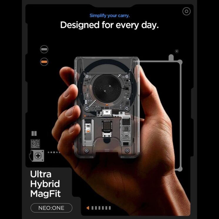 Кардхолдер Spigen Ultra Hybrid Neo One (AFA11403) - Neo One: фото 7 из 11