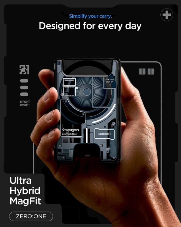 Кардхолдер Spigen Ultra Hybrid Zero One (AFA11305) - White: фото 14 из 19