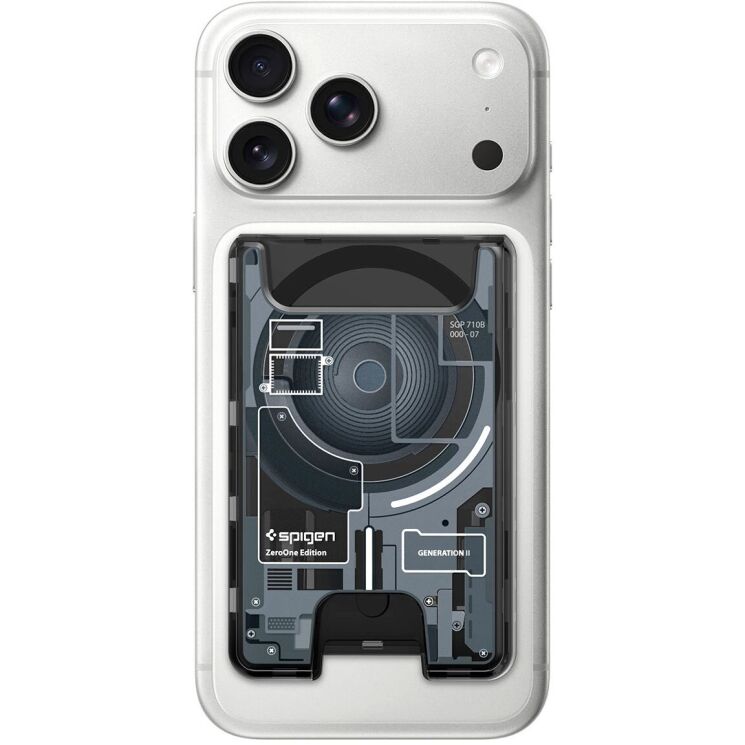 Кардхолдер Spigen Ultra Hybrid Zero One (AFA11304) - Black: фото 2 з 19