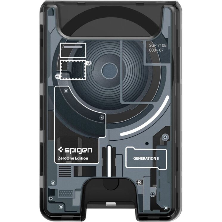 Кардхолдер Spigen Ultra Hybrid Zero One (AFA11304) - Black: фото 4 з 19