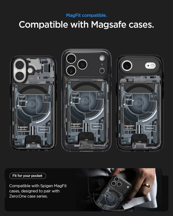 Кардхолдер Spigen Ultra Hybrid Zero One (AFA11305) - White: фото 19 из 19