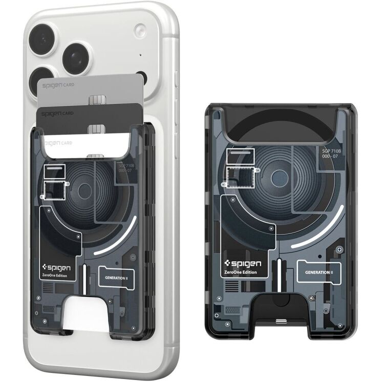 Кардхолдер Spigen Ultra Hybrid Zero One (AFA11304) - Black: фото 1 з 19