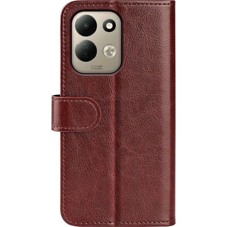 Класичний чохол-книжка Deexe Wallet Style для Xiaomi Poco C95 Pro - Brown: фото 6 з 7