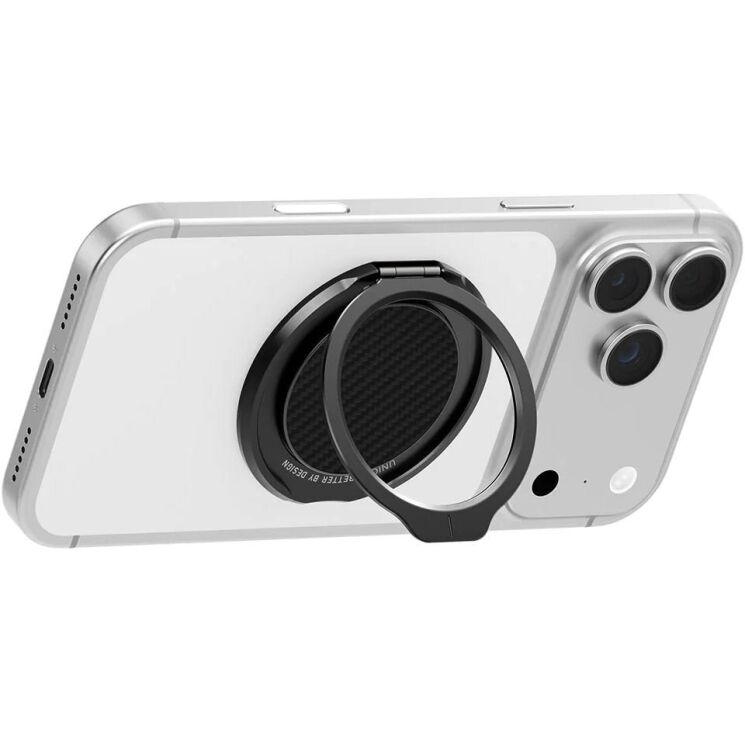 Кільце-тримач UNIQ GripFit Premium (UNIQ-GRIPFITPRE-CBLACK) - Black: фото 4 з 5