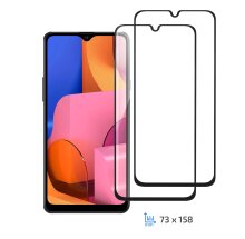 Комплект захисних стекол (2 в 1) 2E Basic Full Glue для Samsung Galaxy A20s (A207) - Black: фото 1 з 6