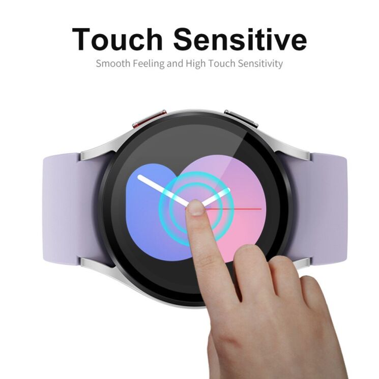 Комплект защитных стекол ENKAY 9H Watch Glass для Samsung Galaxy Watch 5 (40mm) - Black: фото 3 из 8