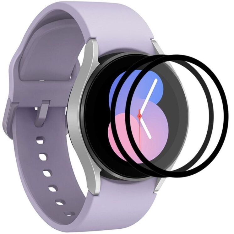 Комплект защитных стекол ENKAY 9H Watch Glass для Samsung Galaxy Watch 5 (40mm) - Black: фото 1 из 8
