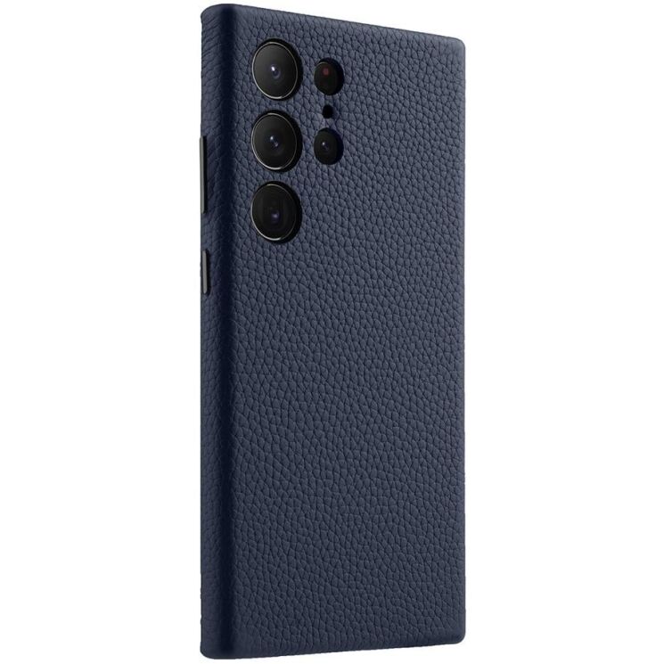 Кожаный чехол MELKCO Classic Case для Samsung Galaxy S24 Ultra (S928) - Dark Blue: фото 2 из 6
