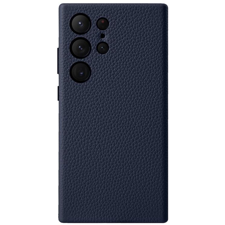 Кожаный чехол MELKCO Classic Case для Samsung Galaxy S24 Ultra (S928) - Dark Blue: фото 1 из 6