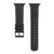 Шкіряний ремінець Deexe Leather Strap для Apple Watch 46 / 45 / 44 / SE 44 / 42 (Series 1-3) / Ultra / Ultra 2 - Black (251349B). Фото 3 з 5