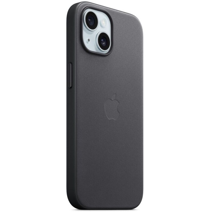 Оригинальный чехол FineWoven MagSafe для Apple iPhone 15 (MT393) - Black: фото 3 из 4
