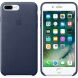 Оригинальный чехол Leather Case для Apple iPhone 7 Plus / 8 Plus (MMYG2/MQHL2) - Midnight Blue (344001DB). Фото 2 из 5