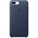 Оригинальный чехол Leather Case для Apple iPhone 7 Plus / 8 Plus (MMYG2/MQHL2) - Midnight Blue (344001DB). Фото 4 из 5