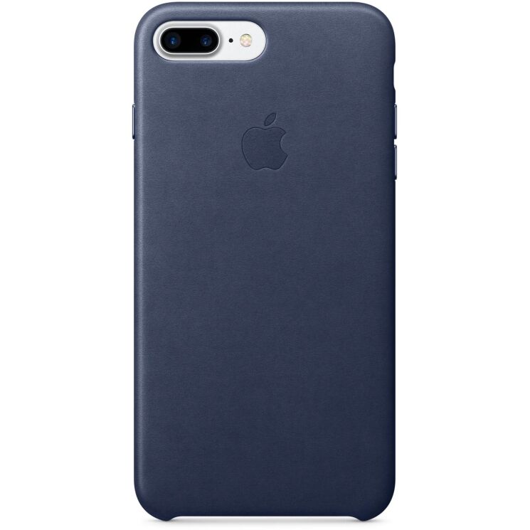 Оригинальный чехол Leather Case для Apple iPhone 7 Plus / 8 Plus (MMYG2/MQHL2) - Midnight Blue: фото 4 из 5