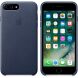Оригинальный чехол Leather Case для Apple iPhone 7 Plus / 8 Plus (MMYG2/MQHL2) - Midnight Blue (344001DB). Фото 3 из 5
