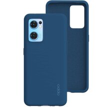 Оригинальный чехол Silicone Case для OPPO Find X5 Lite - Blue: фото 1 из 5