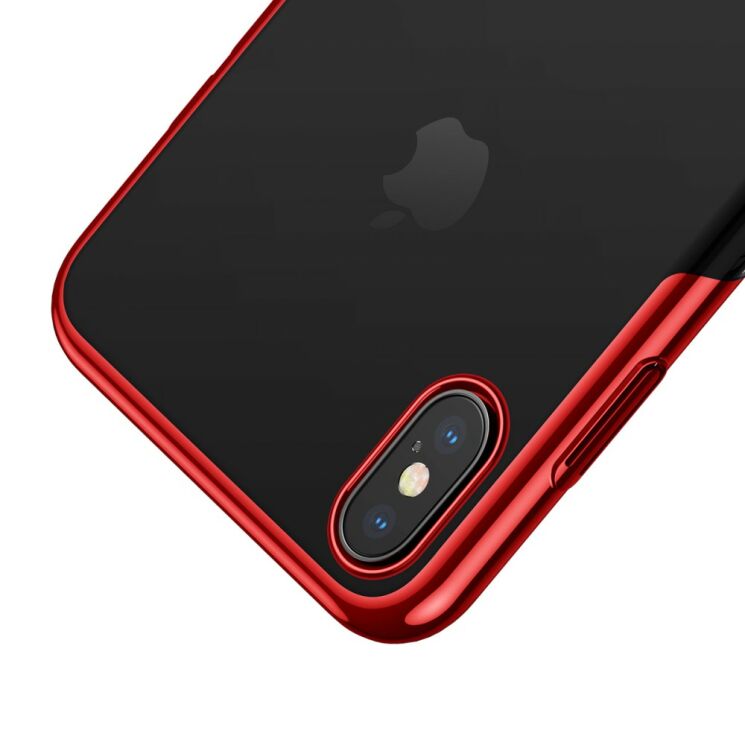 Пластиковий чохол BASEUS Glitter Series для Apple iPhone XS - Red: фото 5 з 17