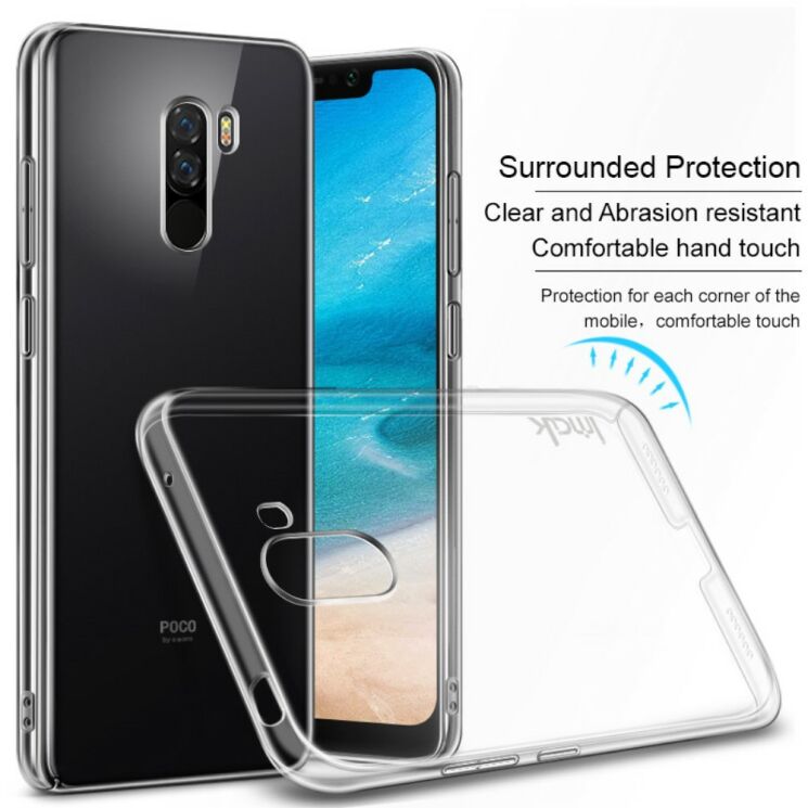 Пластиковый чехол IMAK Crystal для Xiaomi Pocophone F1 - Transparent: фото 3 из 7