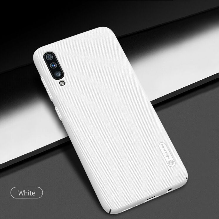 Пластиковый чехол NILLKIN Frosted Shield для Samsung Galaxy A70 (A705) - White: фото 4 из 16