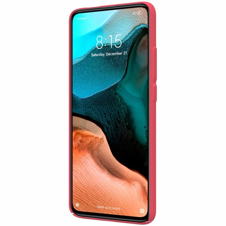 Пластиковый чехол NILLKIN Frosted Shield для Xiaomi Poco F2 Pro / Redmi K30 Pro - Red: фото 4 из 19