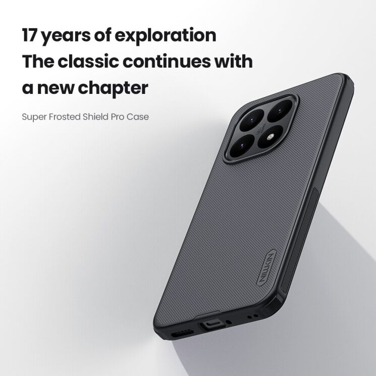 Защитный (PC+TPU) чехол NILLKIN Frosted Shield Pro для Xiaomi 15T - Black: фото 7 из 19