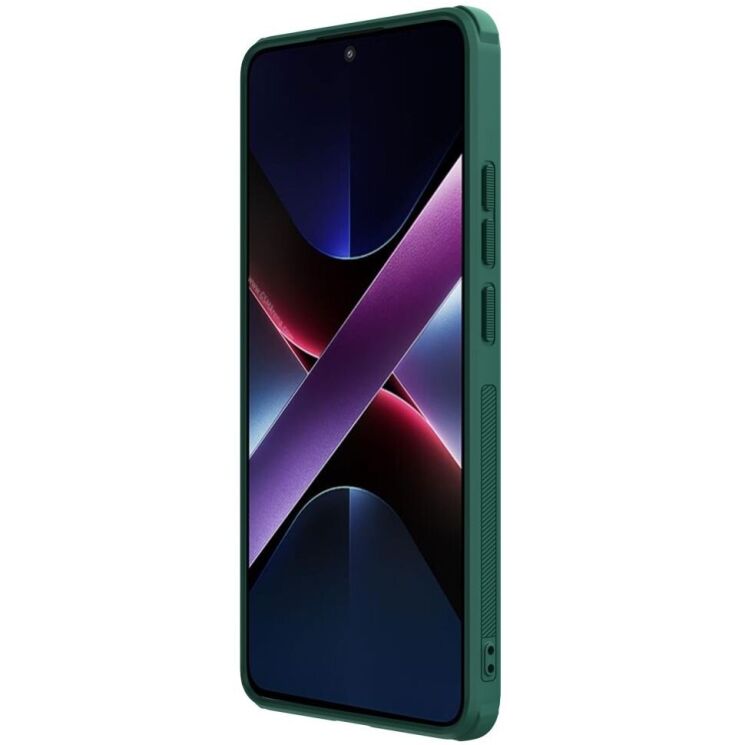 Пластиковый чехол NILLKIN Frosted Shield Pro для Xiaomi Poco X7 Pro - Green: фото 4 из 15