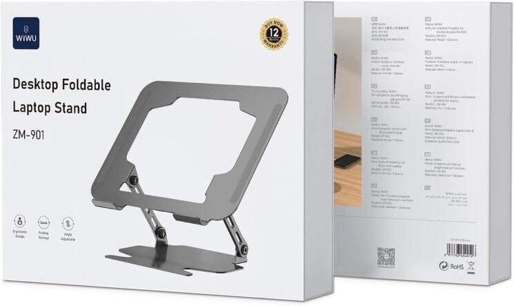Подставка для ноутбука WiWU ZM-901 - Gray: фото 7 из 7
