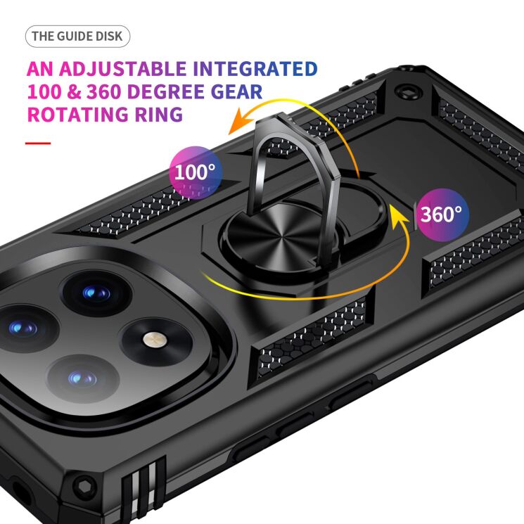 Противоударный чехол с подставкой Deexe Armor Case для Xiaomi Redmi Note 14 Pro Plus - Blue (373271L) Противоударный чехол с подставкой Deexe Armor Case для Xiaomi Redmi Note 14 Pro Plus - Blue: фото 2 из 7