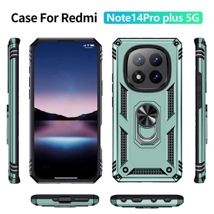 Противоударный чехол с подставкой Deexe Armor Case для Xiaomi Redmi Note 14 Pro Plus - Blue (373271L) Противоударный чехол с подставкой Deexe Armor Case для Xiaomi Redmi Note 14 Pro Plus - Blue: фото 7 из 7