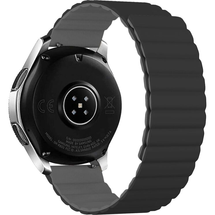 Ремешок ArmorStandart MagLink для часов с шириной крепления 22 мм - Black / Grey: фото 1 из 1