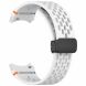 Ремешок Deexe Astra Strap для Samsung Galaxy Watch 4 / 4 Classic / 5 / 5 Pro / 6 / 6 Classic / 7 / FE - White (358122W). Фото 4 из 7
