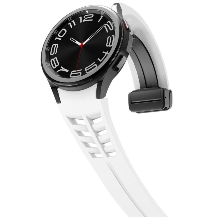 Ремешок Deexe Aurora Strap для Samsung Galaxy Watch 4 / 4 Classic / 5 / 5 Pro / 6 / 6 Classic / 7 / FE - White: фото 4 из 8