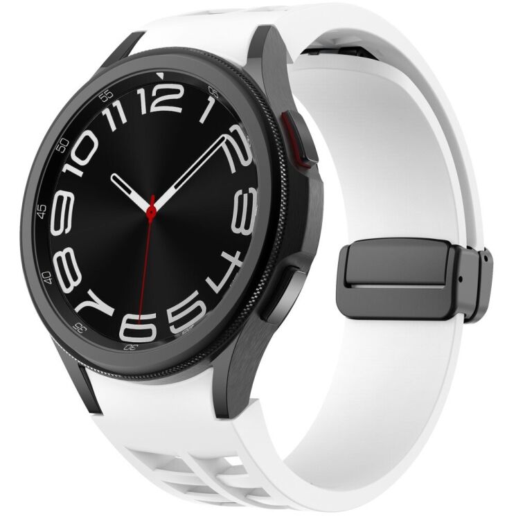 Ремешок Deexe Aurora Strap для Samsung Galaxy Watch 4 / 4 Classic / 5 / 5 Pro / 6 / 6 Classic / 7 / FE - White: фото 2 из 8