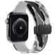 Ремінець Deexe Camo Silicone для Apple Watch 42 (Series 10) / 41 / 40 / SE 40 / 38 - Light Grey (303609LH). Фото 1 з 11