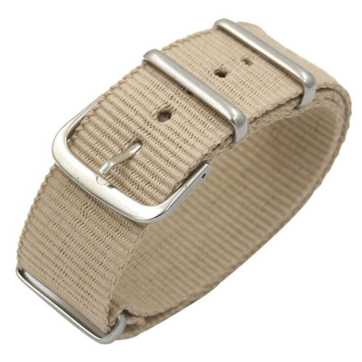 Ремінець Deexe Canvas Style для Samsung Galaxy Watch 42mm / Watch 3 41mm - Beige: фото 1 з 3